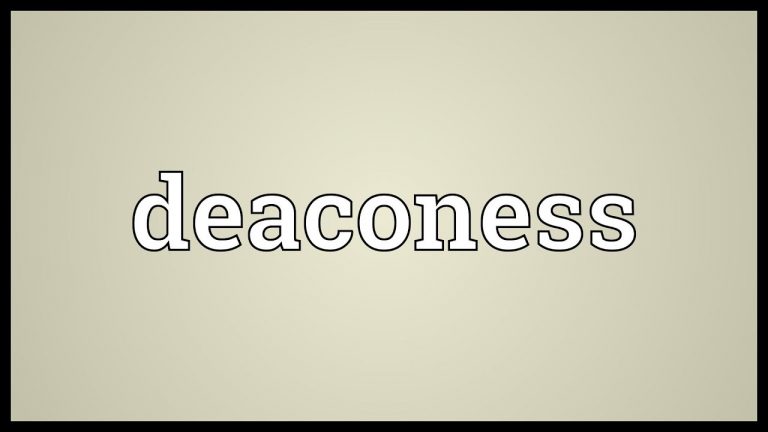 Deaconess; APA